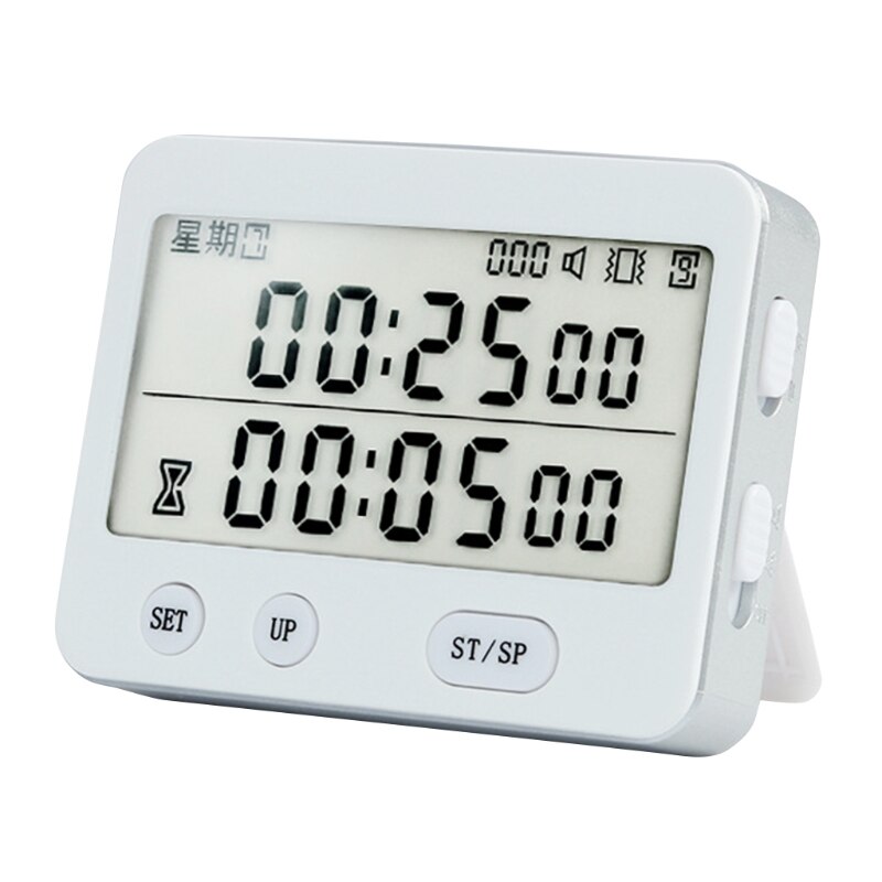 Digital Kitchen Timer with Dual Count Down Up Stop Watches Timer/Magnetic Timer Clock 24 hours Clock Memory Function
