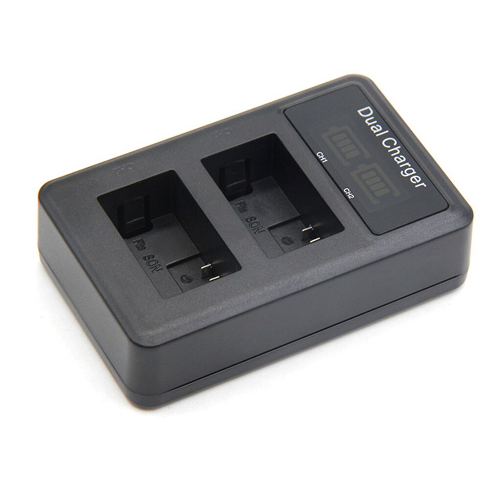 Kamera batterilader lcd usb dobbel lader til np -fw50 sony  a6000 5100 a3000 a35 a55 a7s ii alfa 55 alfa 7 a
