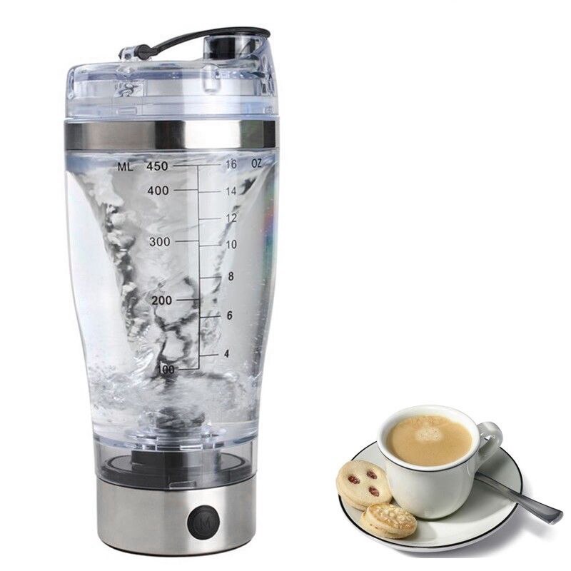 Sdfc-bärbar vortex elektrisk protein shaker mixerflaska avtagbar kopp