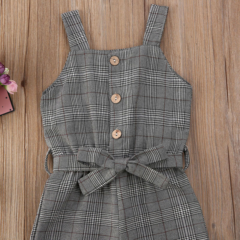 Summer Toddler Kids Baby Girl Stripe Romper Suspender Jumpsuit Pants Casual Playsuit Overalls 1-6Y