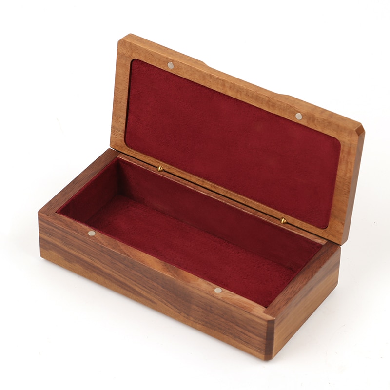 walnut wood storage box square custom pendant ring box Multi-functional jewelry small box processing 150*70*44mm