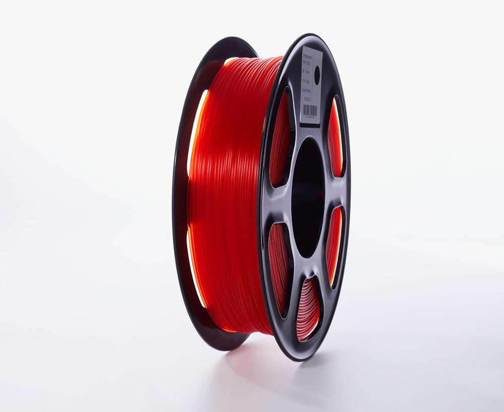 Filament de l'imprimante 3D NORTHCUBE 1.75mm Filament d'abs 1kg matériaux d'impression 3D Filament d'impression en plastique transparent rouge: Default Title