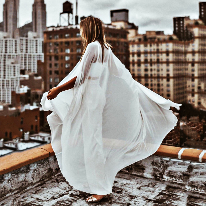 Wedding dress accessories shawl bride white / ivory chiffon shawl special occasion mermaid dress accessories cloak
