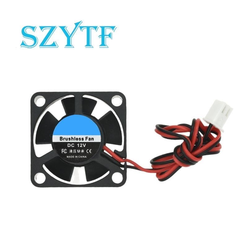 Mini ventilador de refrigeración para impresora 3D, ventilador de escape pequeño de 2 pines, 5V, 12V, 24V CC, 40MM, 40x40x20mm, 4020: Blue