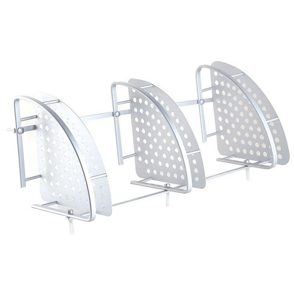 Aluminium Badkamer Plank 1/3Tiers Bad Douche Plank Bad Shampoo Houder Mand Houder Hoekplank Chrome Badkamer produc