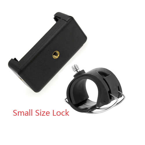 BGNing Auto Selfie Lock Clip Stick monopié de mano hebilla ajustable adaptador de soporte de teléfono para Gopro HERO 8 7 6 5 Cámara de Acción: Color verde