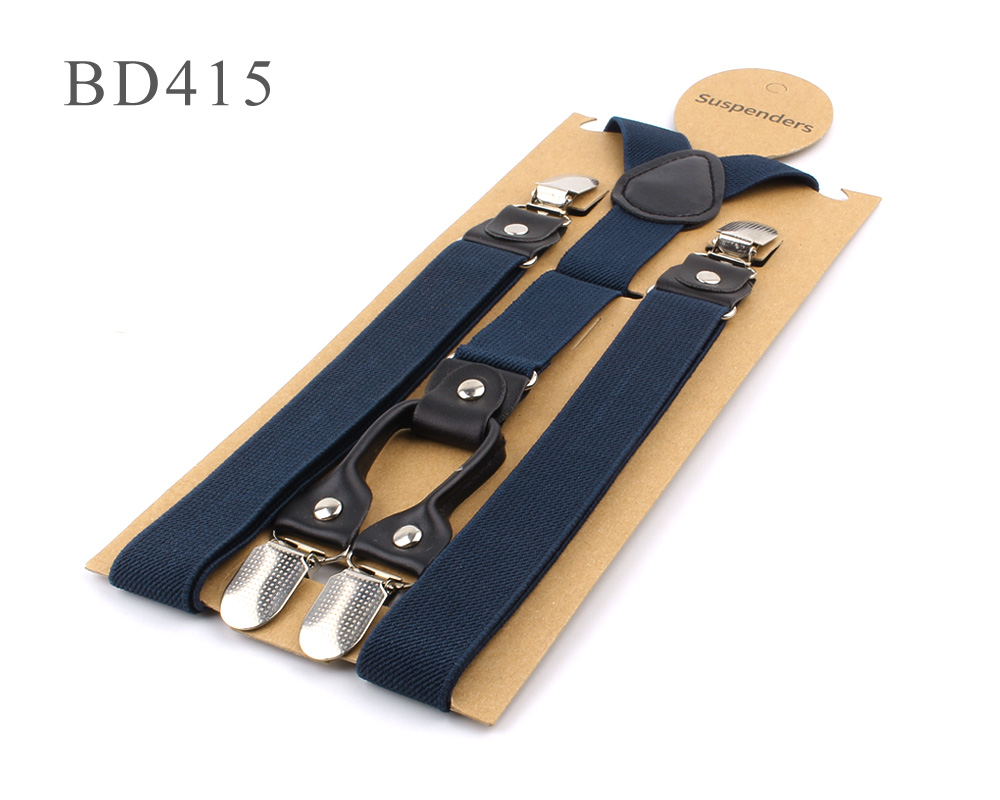 Bretelles élastiques solides et réglables pour garçons et filles, couleur bonbon, accessoires de mariage,: BD415