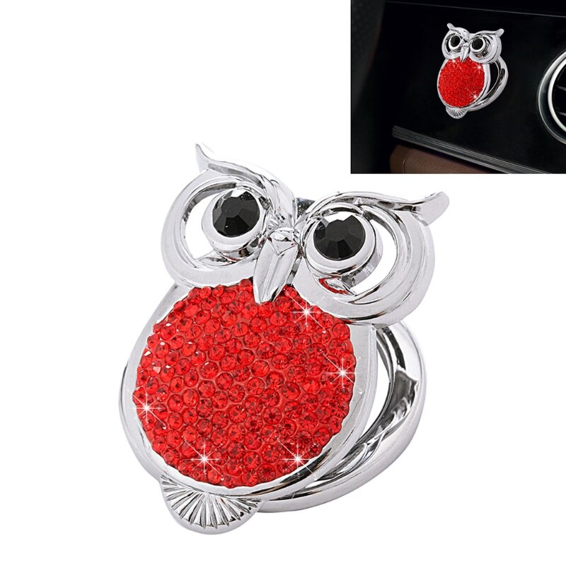 Auto Push Start Knop Cover Motor Stop Crystal Rhinestone Ring Embleem-Sticker Auto Interieur Accessoires Voor Tieners 37JE: red