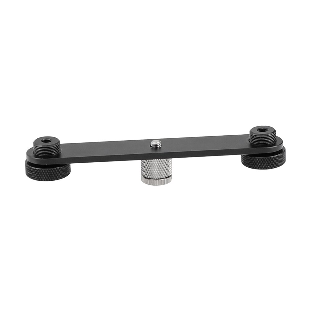 Kayulin Microphone Bar Dual Mic Holder Double Microphone Mounts Bracket T-bar