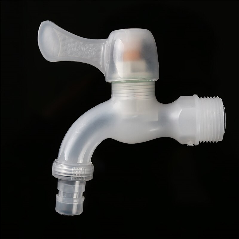 Una pieza, grifo de plástico ABS de 20mm de diámetro, sello roscado, anillo de goma, grifo para lavadora, grifo sencillo, suministros para el hogar