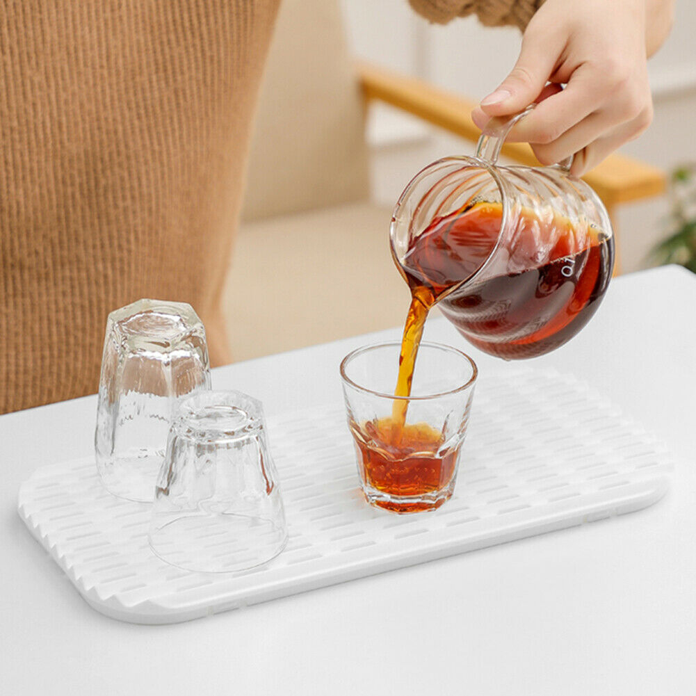 Kunststoff-Abtropf-Teetablett, Hohlplatte, multifunktionaler Getränkehalter für Zuhause, Küche, Obst