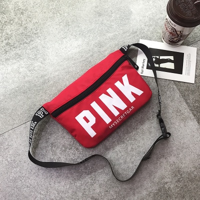 Women's Waist Bag Pink Fanny Pack Beach Diagonal Bag Card Holder Chest Bag Casual Heuptas Pockets Pouch Belt: Red