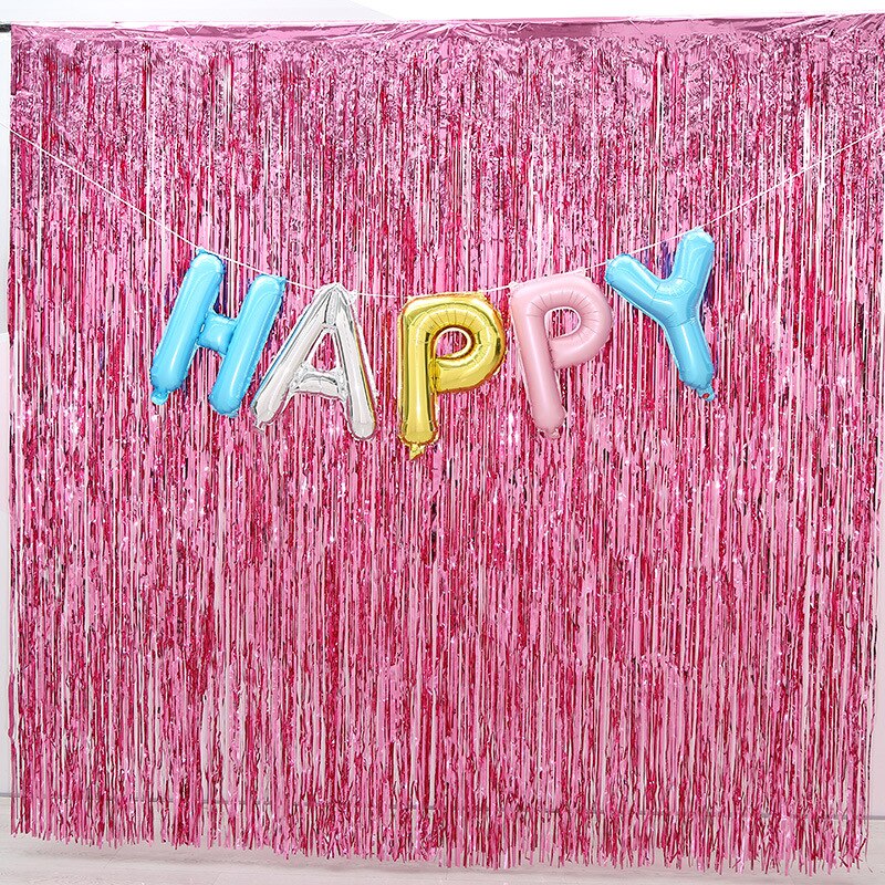 Rideau de décoration murale bleu clair et or Rose, 1x2M, arrière-plan de Photo d'halloween, mariage, fête d'anniversaire, fournitures de fête