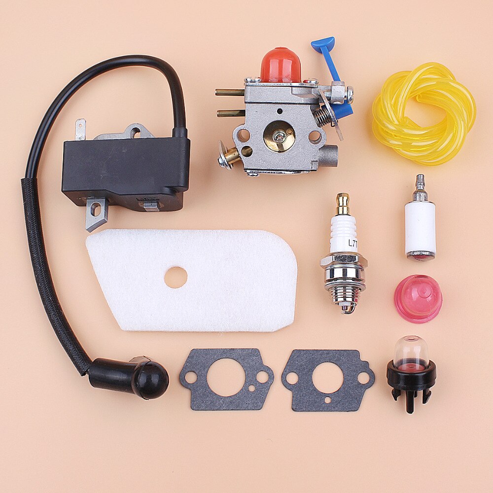 Carburetor Ignition Coil Kit for HUSQVARNA 125C 125E 125L 128C 128LD 128R Brushcutters Trimmer Spares Zama C1Q-W31B, C1Q-W40A