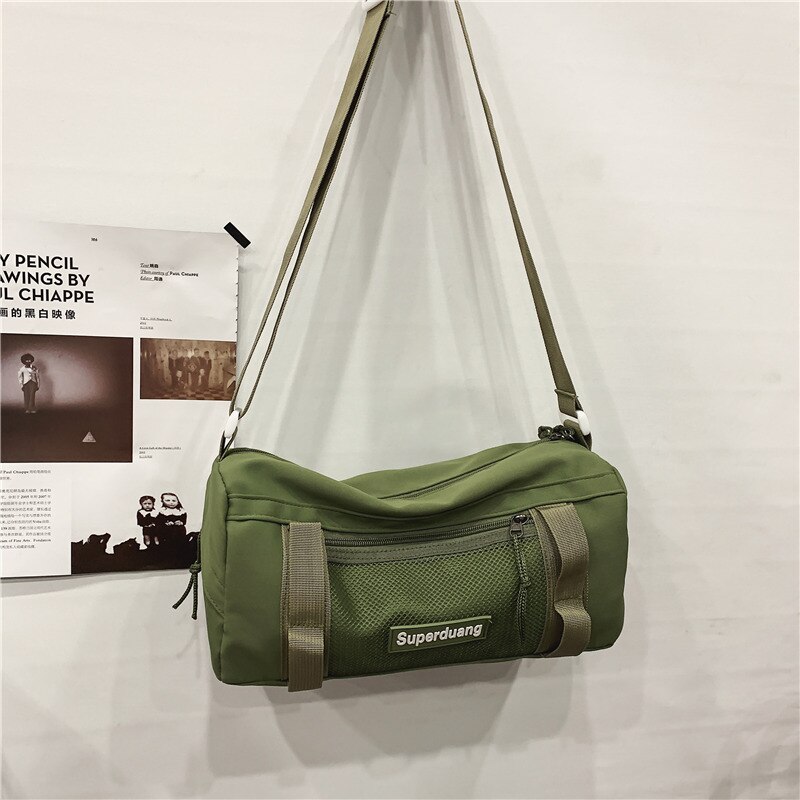 Original Aizatly Messenger Bag Couple Tooling Style Bag Street Personality Girl Bag Versatile Function Bag Shoulder Bag: Green