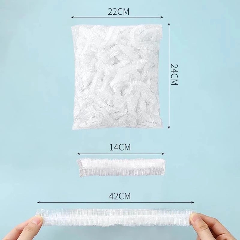 Cubiertas duraderas reutilizables para almacenamiento de alimentos, cubiertas elásticas para mantener alimentos frescos, envoltura de plástico para platos, película para refrigerador de cocina, 20/100 piezas