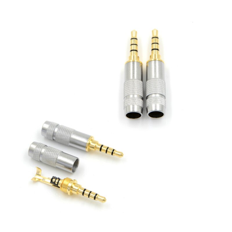 1pc 3,5mm Stecker 4 Pole 3,5mm Stereo Kopfhörer Stecker Jack Audio Lote Stecker