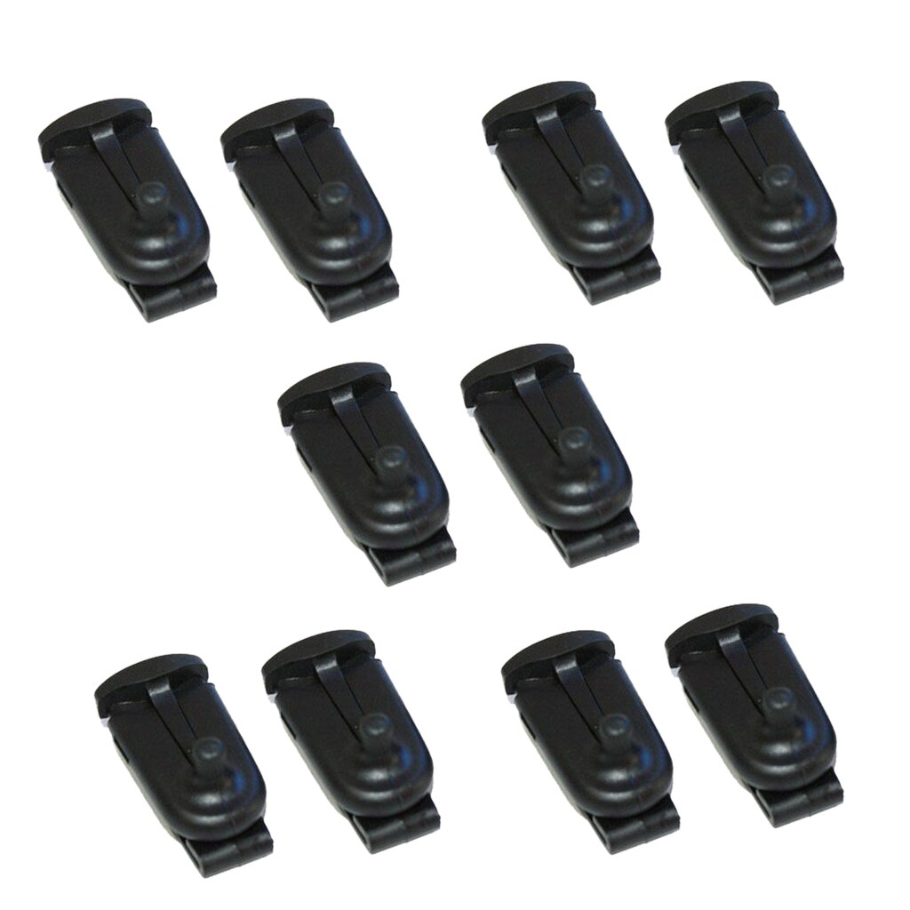 10 Pieces Belt Clip For Motorola Talkabout 2 Way Radios Walkie-talkie Black