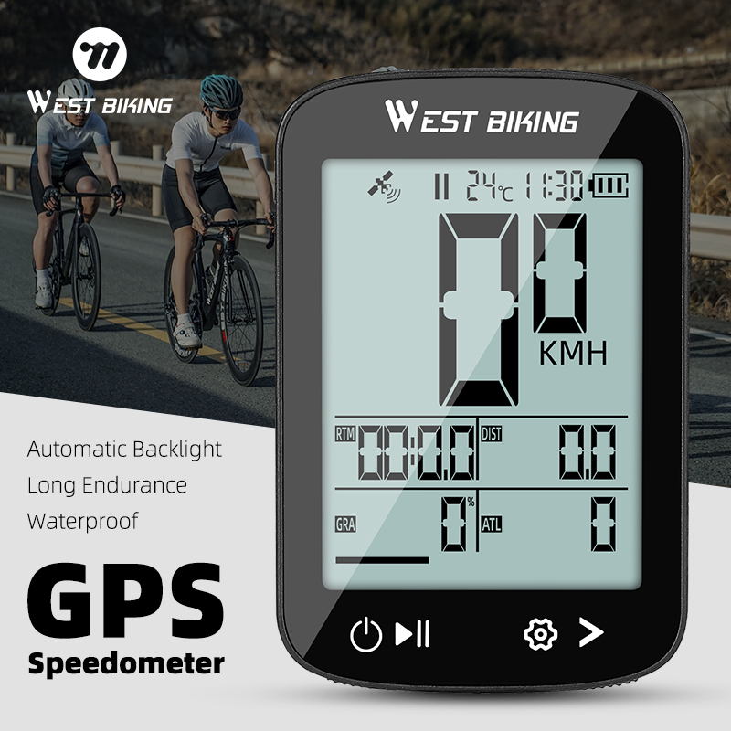 West biking gps velocímetro de bicicleta sem fio computador mtb acessórios de bicicleta tipo-c carga à prova dwaterproof água ciclismo odômetro