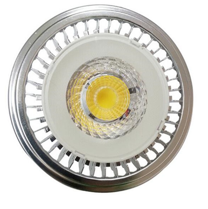 Bombilla LED AR111 regulable, 10W, G53, alta potencia, QR111 ES111, lámpara LED AC110V AC220V AC230V DC12V AR111, lámparas de foco LED, 10W COB G53