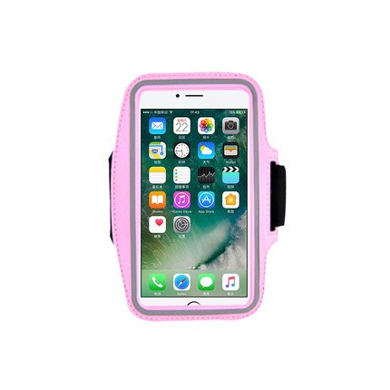 Running Sports Phone Case on Hand Mobile Holder Armbands For Airpods Pro iPhone 11 XS Max 7 Plus Samsung S20 Zipper Bag Arm Band: pink