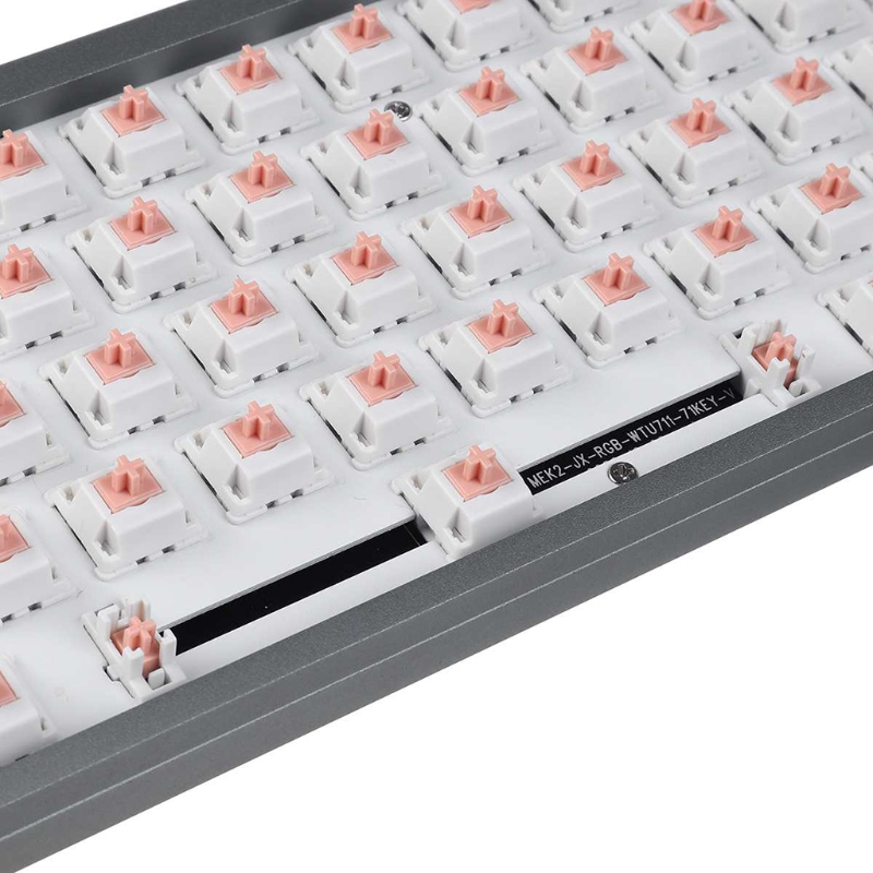 Mechanical Keyboard Modifier Plate Mount Screw-in Stabilizers Gray+Pink Steel Wire 2X 6.25X Keycap Stabilizers