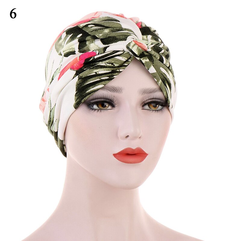 Bohe – Turban de sommeil à volants croisés pour femmes musulmanes, écharpe, bonnet, chapeau, accessoires contre la perte de cheveux: 5