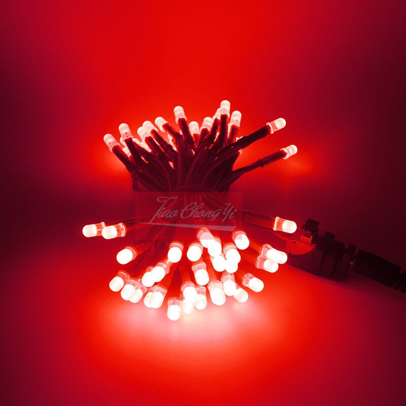 Module lumineux LED 5mm 5V, blanc, rouge, vert, bleu, rose, jaune, Pixel, lumière exposée, féerique, étanche, 1 lot/50 pièces, 2 lots/100 pièces