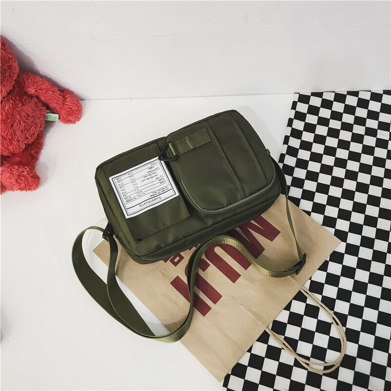 Multifunctionele herentassen schoudertas waterdicht anti-diefstal borsttas reis messengers crossbody tas voor tieners tas: Legergroen