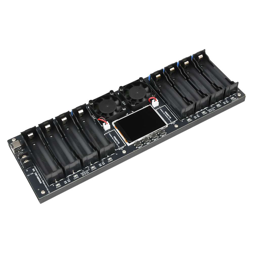 Electronic Load Tester 8-Channel 18650 Battery Capacity Internal Resistance Tester DC port 4/8-Channel 21700 Battery Test Racks