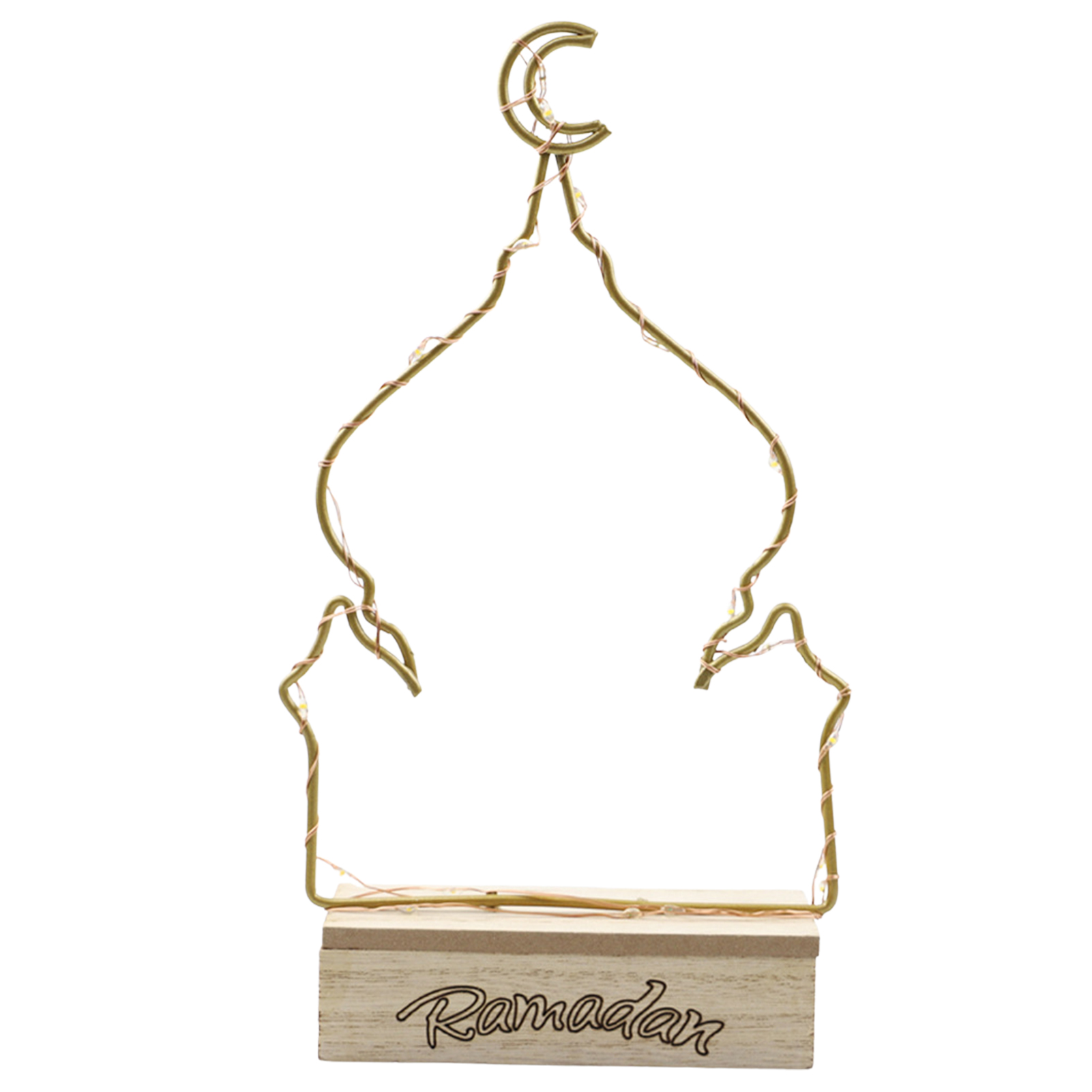 1pc EID Mubarak Hollow Wooden Ornament Star Moon Hanging Pendant With String For Muslim Ramadan Kareem Home Party Decoration: A