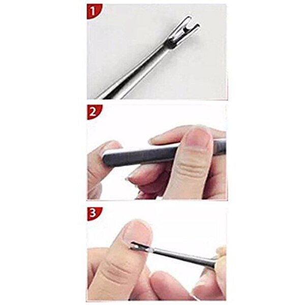 Cuticle Trimmer Stainless Steel,Dead Skin Fork Trimmer Cutitle Women Manicure Nail Tool