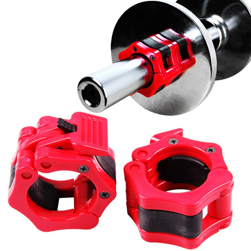 1 Pair 50mm 2" Spinlock Collars Barbell Collar Lock Dumbell Clips Clamp Weight lifting Bar Gym Dumbbell Fitness Body Building