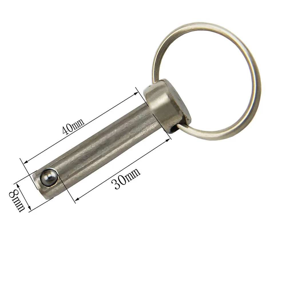 1 Piece Quick Release Push / Pull Ball Lock Pins Pin Diameter 6mm 8mm 10mm With Sprung Ball End: Dark Khaki