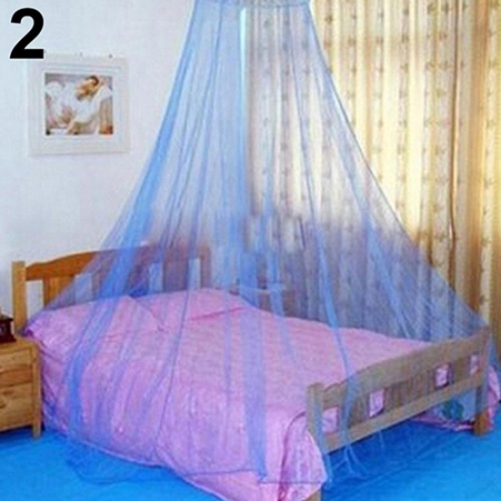 Hotel egant – lit en dentelle, auvent en maille, dôme rond, moustiquaire, couverture de lit, lit suspendu pour bébé, 50%: Dark Blue