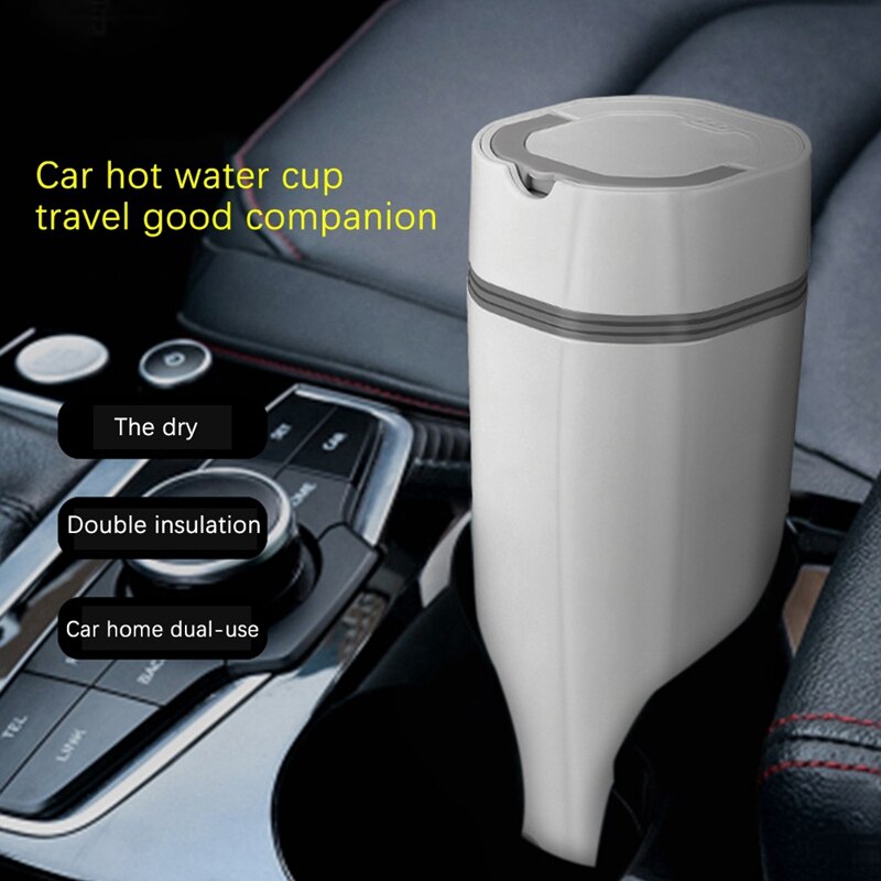 BORDEAG Reiswaterkoker voor de auto, 12 V/24 V, 500 ml, waterkoker voor