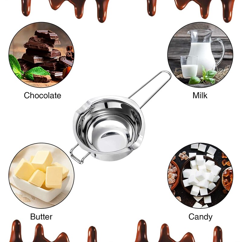 ! Rvs Chocolade Melting Pot Premium Dubbele Boiler Melting Pot Kaars Maken Kit Voor Smelten Chocola