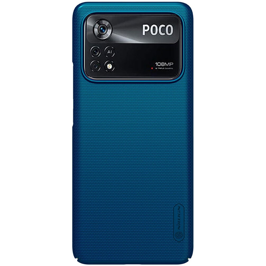 For Xiaomi Poco X4 Pro 5G Case Nillkin Super Frosted Shield Ultra-Thin PC Phone Shell For Xiaomi Poco X4 Pro 5G Back Cover: Blue