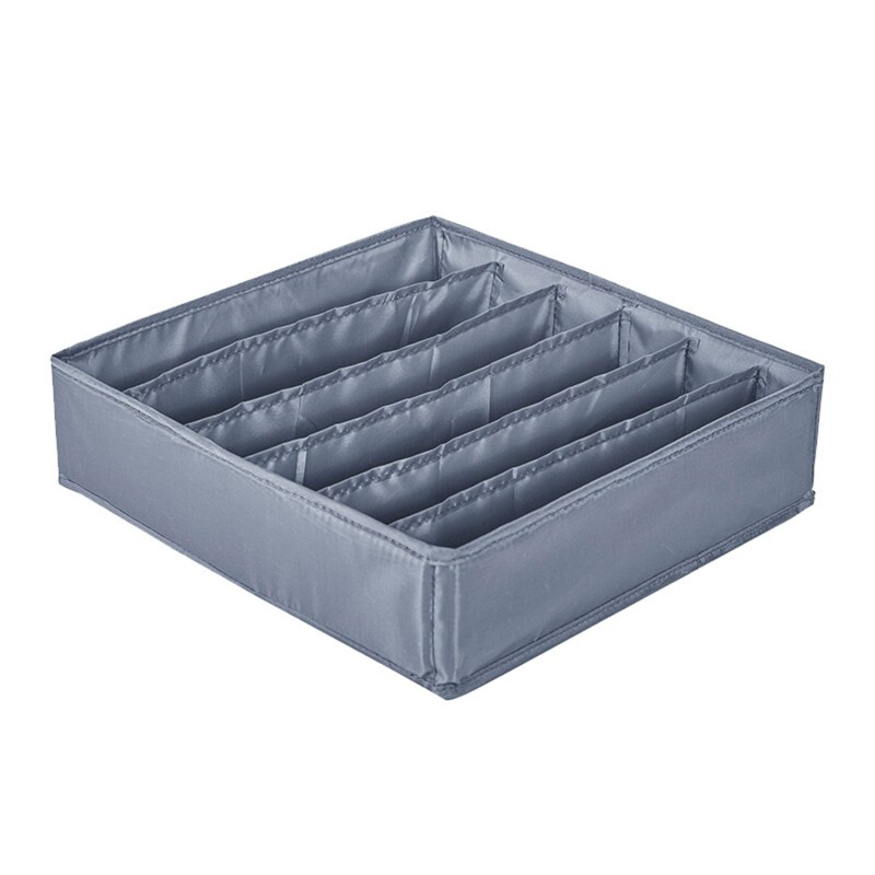 24 Grids Sok Organizer Boxs Opvouwbare Kast Lade Organisatoren Kleding Kasten Ondergoed Onderbroek Beha Opbergdoos: light grey 6 gird