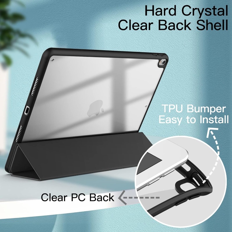 With Pencil Holder Case For iPad Pro 12.9 1st/2nd Generation Model A1584/A1652/A1670/A1671/A1821 Cover Slim Stand Capa