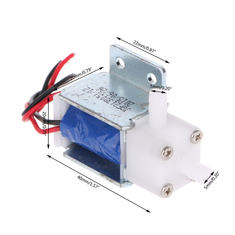 12V Normally Open Electric Control Solenoid Discouraged Air Water Valve