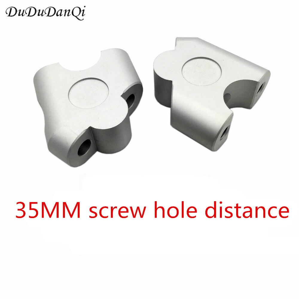 Geanodiseerd 2 Inch Draaibare Motorfiets Stuur Riser Voor 7/8 "22Mm Vet Stuur Klem Universele: 35MM SILVER