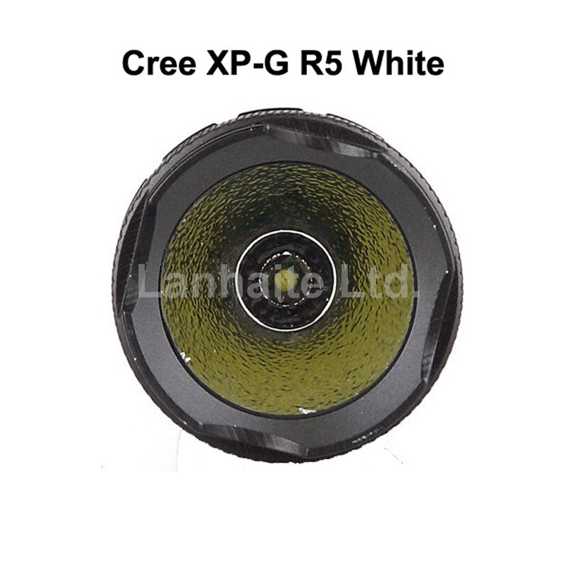 Hugsby P4 Cree XP-G R5 250 Lumens 3-Mode LED Flashlight - Black ( 1x18650 / 2x16340 / 2xCR123 )