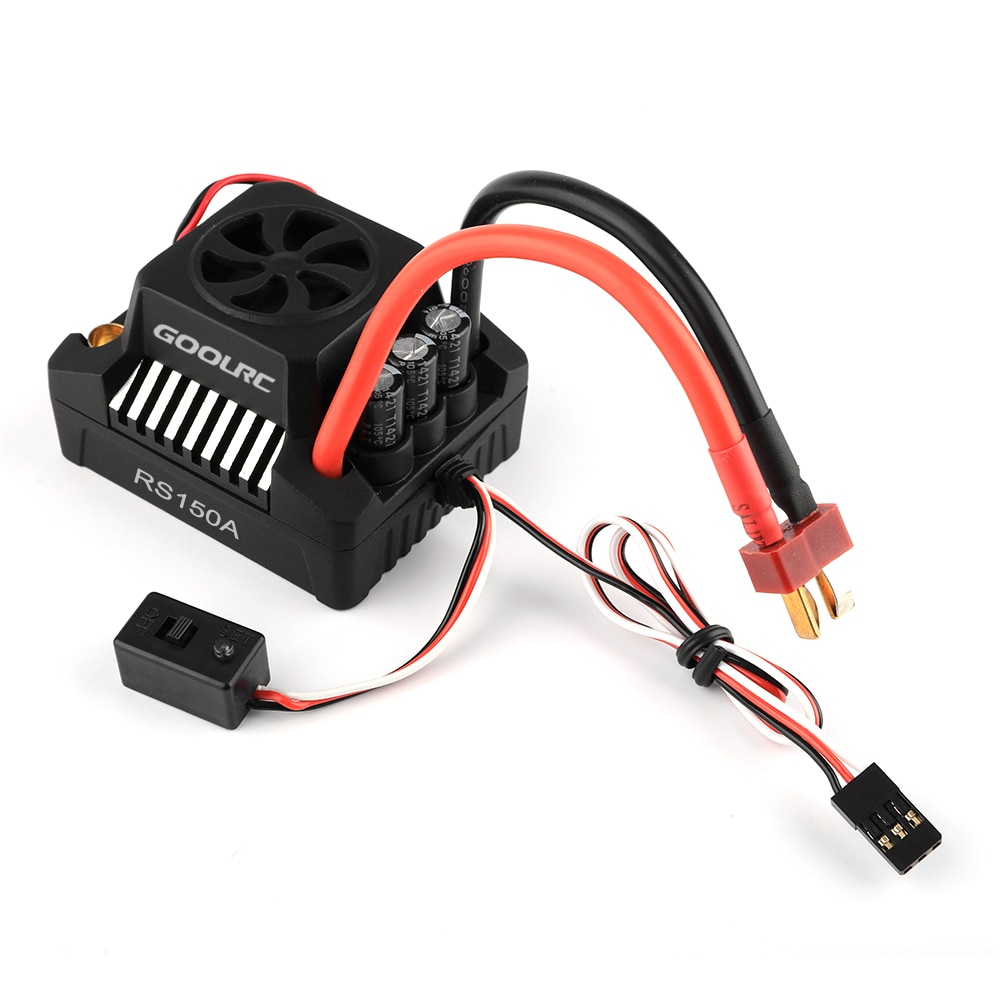 ESC Brushless 120A étanche Pour RC 1/8 Ou 1/10 – Réglage Accélération 9 Vitesses – Programmation Facile