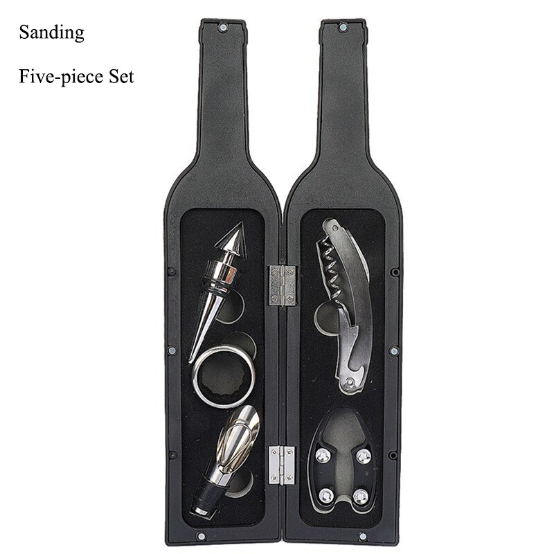 Wine Opener Accessories Tools Set with Waiters Corkscrew Opener 5 Piece Wine Bottle Opening Kit 3 Piece Set Deluxe Tool: Five-piece Set