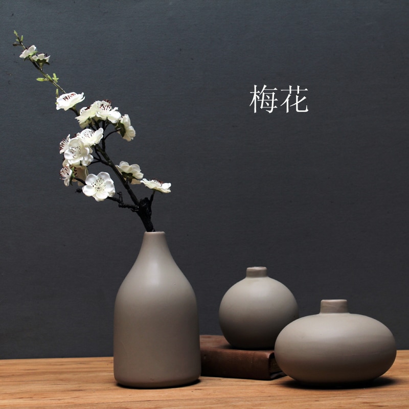Japanse zen keramische vaas moderne persoonlijkheid eenvoudig chinees huis antieke tv-kast decoratie ornamenten vaas 31