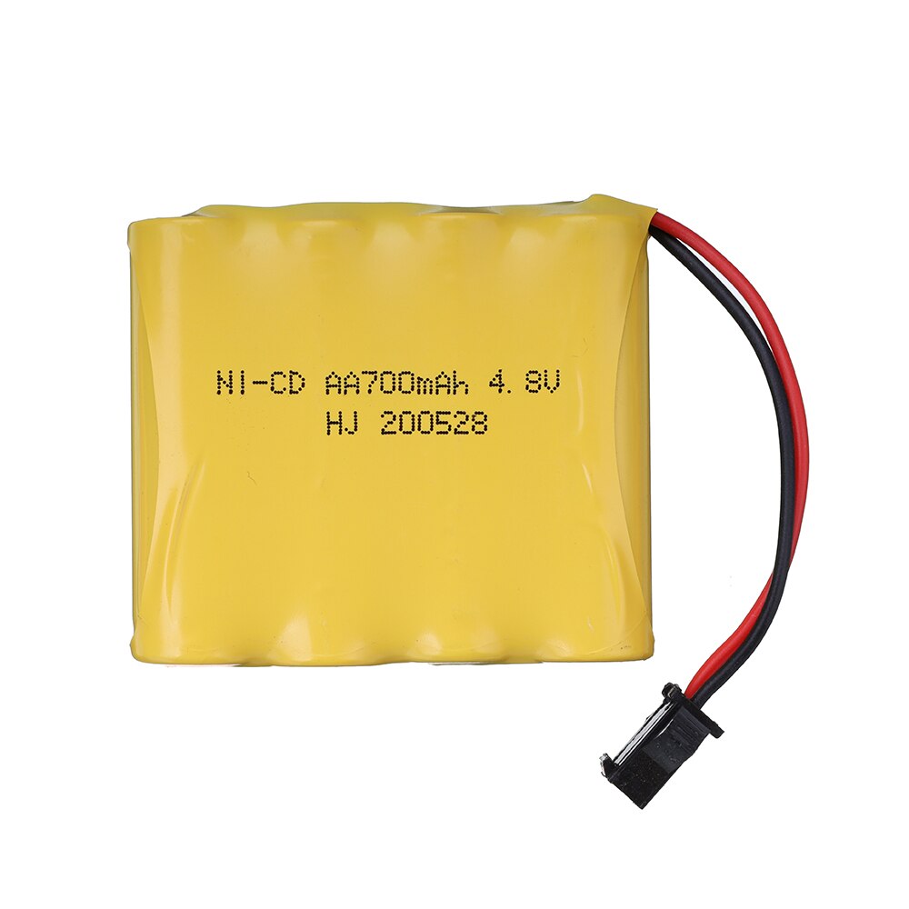 4.8V 700mAh NICD Battery and Charger Set For Remote Control Toys Electric Car Nicd 4.8V Volt Bateria SM-2P Plug: Gold