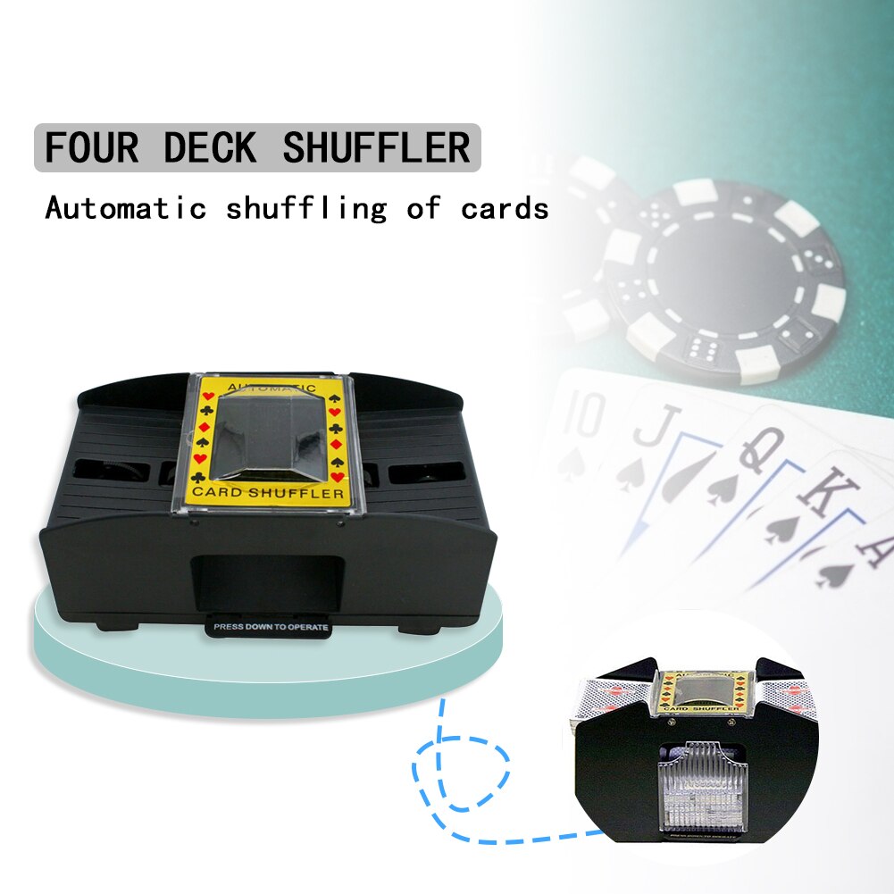 Hands free shuffle kone lautapeli pokeri pelikortit sähköinen automaattinen korttipeli osapuoli viihde olennaiset