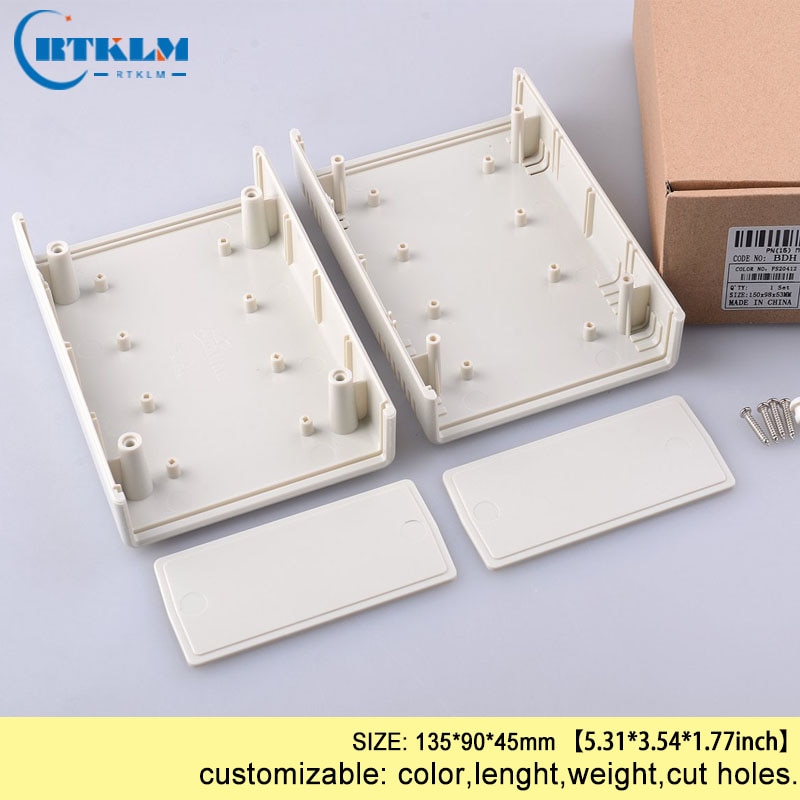 Plastic electric box abs housing plastic enclosure for electronic project junction box DIY small desktop box 135*90*45mm IP55