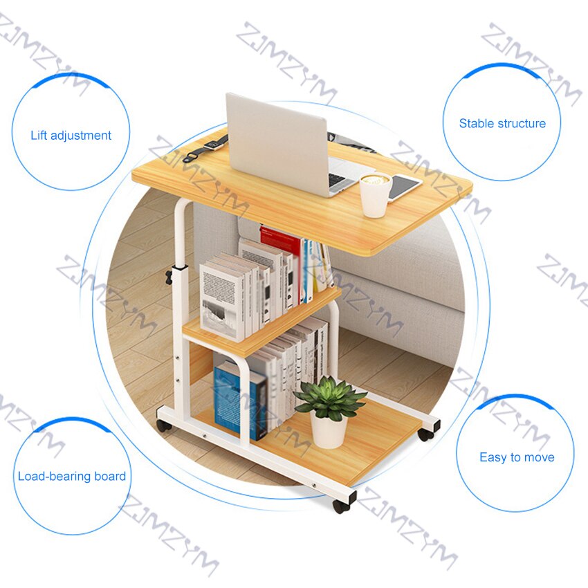 Nacht Hebe Computer Laptop Tisch Handy, Mobiltelefon Höer Einstellbar Holz + Stahl Rahmen Einfache Faul Laptop Tisch Tragbare Stehen Schreibtisch